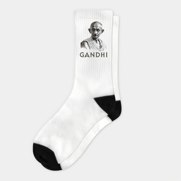 Mahatma Gandhi Socks by UrbanLifeApparel