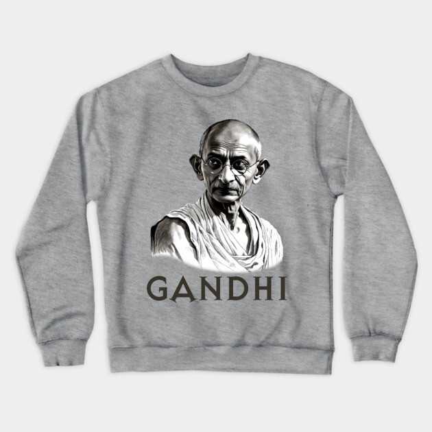 Mahatma Gandhi Crewneck Sweatshirt by UrbanLifeApparel
