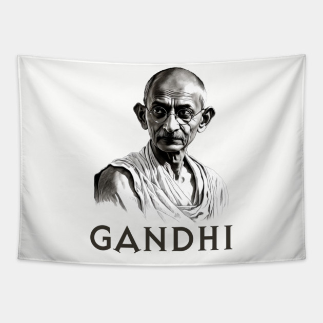 Mahatma Gandhi Tapestry by UrbanLifeApparel