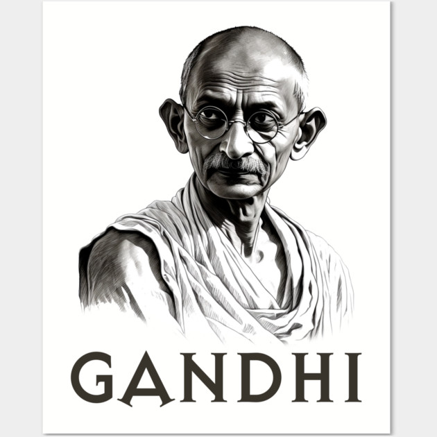 Mahatma Gandhi Wall Art by UrbanLifeApparel