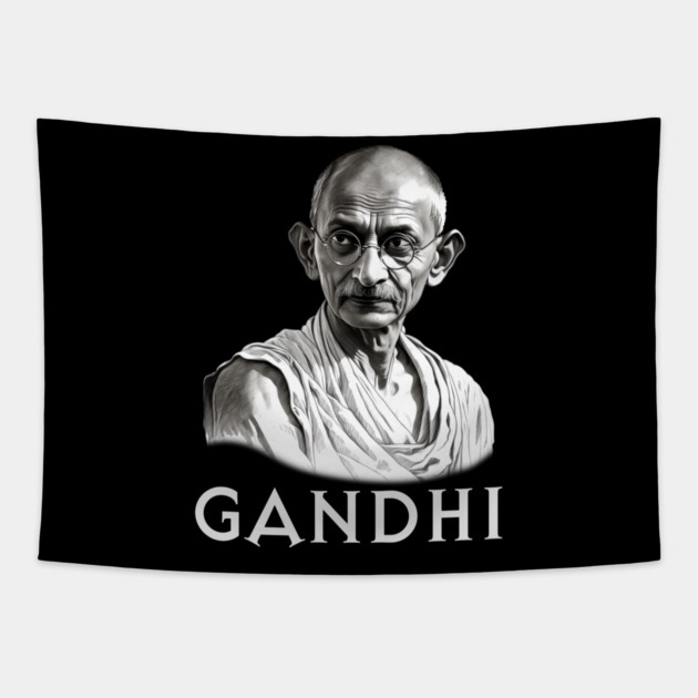 Mahatma Gandhi Tapestry by UrbanLifeApparel