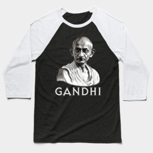 Mahatma Gandhi Baseball T-Shirt