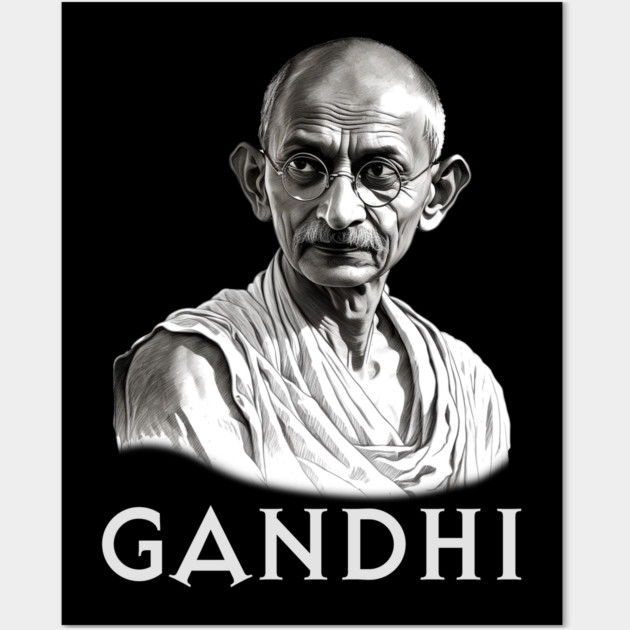 Mahatma Gandhi Wall Art by UrbanLifeApparel
