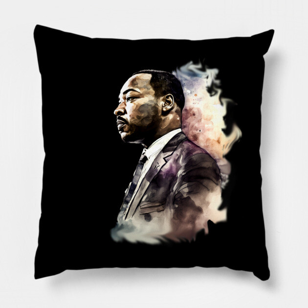 Martin Luther King abstract Pillow by UrbanLifeApparel