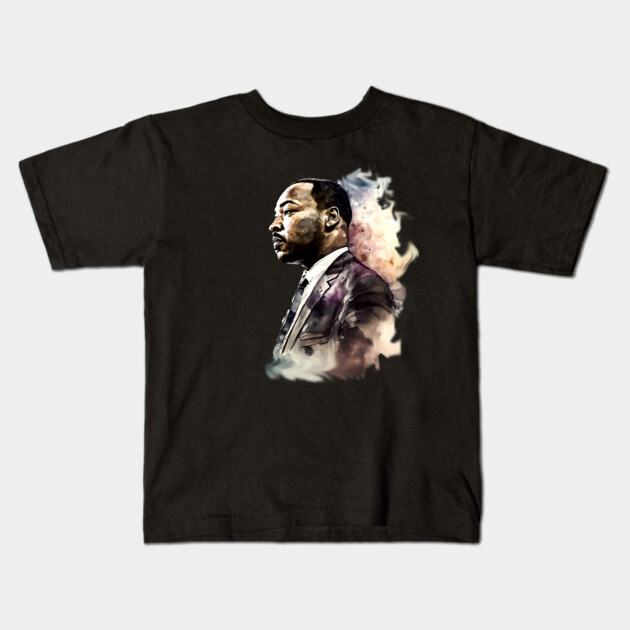 Martin Luther King abstract Kids T-Shirt by UrbanLifeApparel
