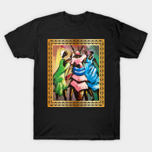 African Women, Afro African Artwork T-Shirt