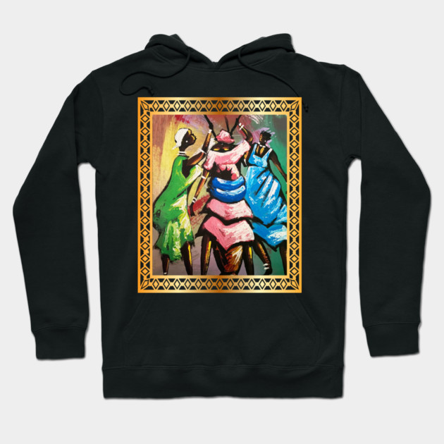 African Women, Afro African Artwork Hoodie by logiamerch