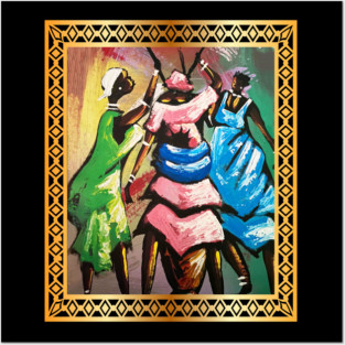 African Women, Afro African Artwork Posters and Art