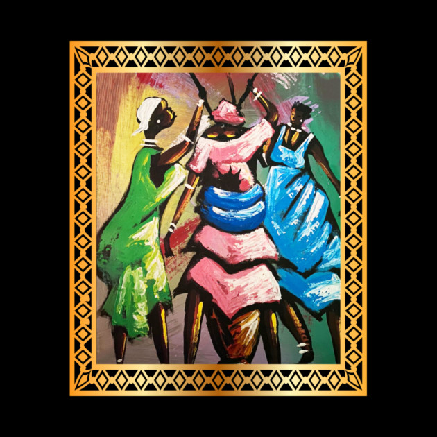 African Women, Afro African Artwork by logiamerch