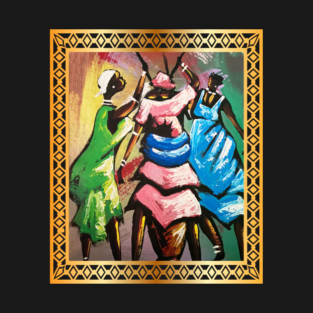 African Women, Afro African Artwork T-Shirt