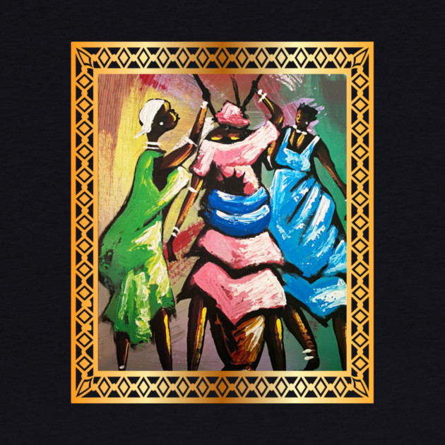 African Women, Afro African Artwork by logiamerch