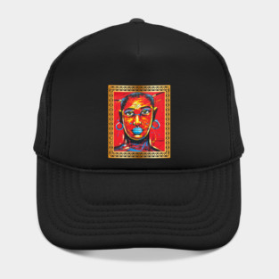 African Woman, Afro African Artwork, Black History Hat