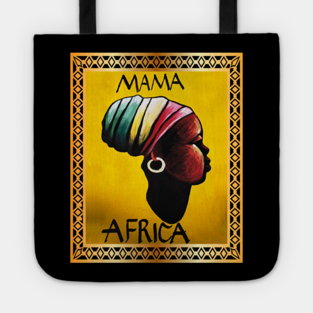 Mama Africa, African Woman, Black History Tote by logiamerch