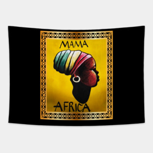Mama Africa, African Woman, Black History Tapestry