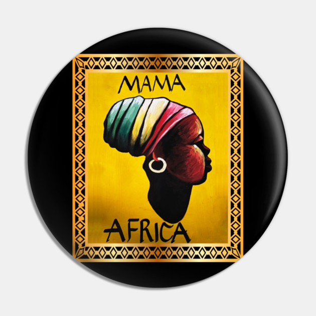 Mama Africa, African Woman, Black History Pin by logiamerch