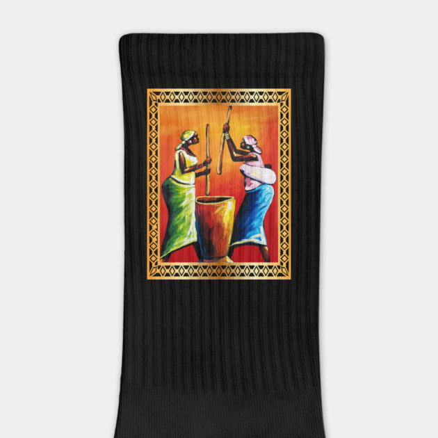 African Women Preparing Food, Black Historty by logiamerch