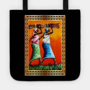 African Woman Artwork, Black History Tote