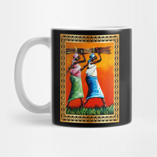 African Woman Artwork, Black History Mug