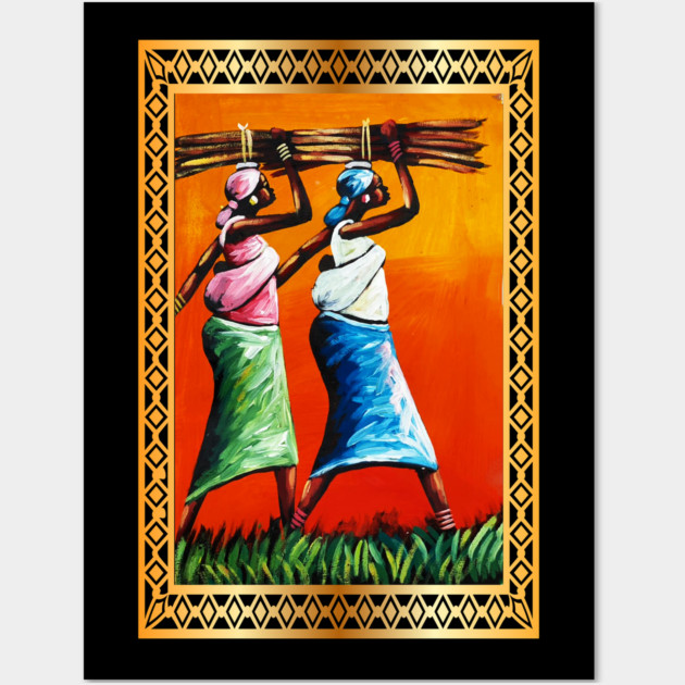 African Woman Artwork, Black History Wall Art by logiamerch