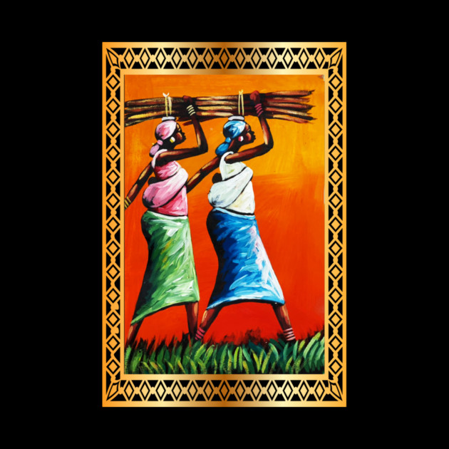 African Woman Artwork, Black History by logiamerch