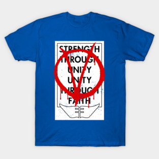 V For Vendetta "Strength Through Unity" Graffiti Poster T-Shirt