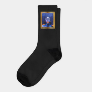 Afro African Woman, Afro Hair, African Artwork Socks