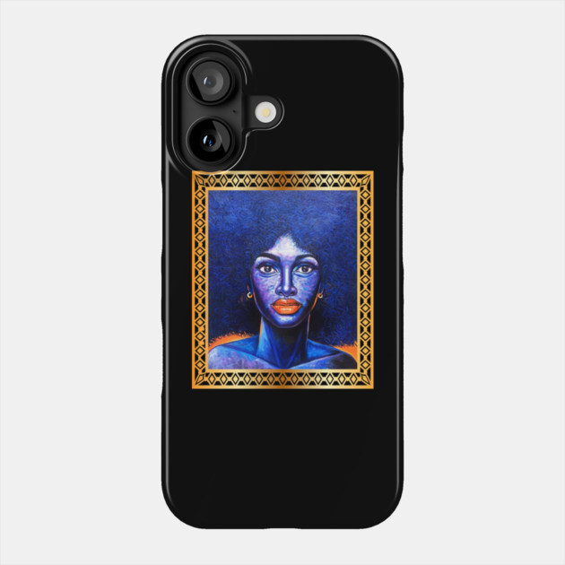 Afro African Woman, Afro Hair, African Artwork Phone Case by logiamerch
