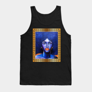 Afro African Woman, Afro Hair, African Artwork Tank Top