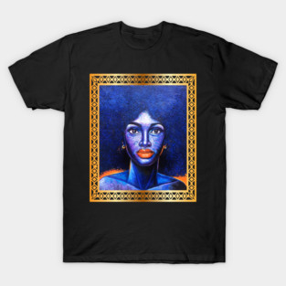 Afro African Woman, Afro Hair, African Artwork T-Shirt