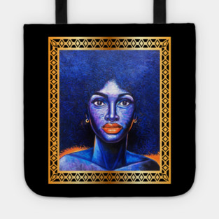 Afro African Woman, Afro Hair, African Artwork Tote