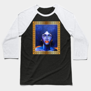 Afro African Woman, Afro Hair, African Artwork Baseball T-Shirt