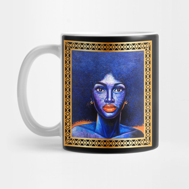 Afro African Woman, Afro Hair, African Artwork by logiamerch