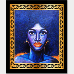 Afro African Woman, Afro Hair, African Artwork Posters and Art