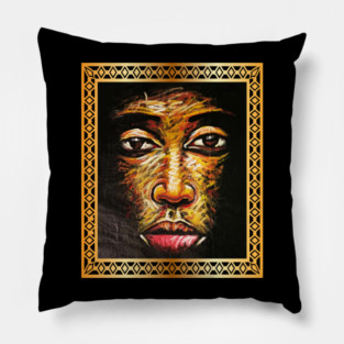 African Man, African Artwork, Black History Pillow