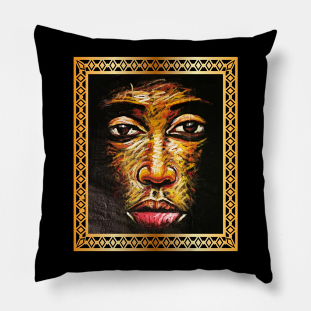 African Man, African Artwork, Black History Pillow by logiamerch