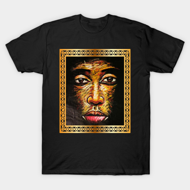 African Man, African Artwork, Black History T-Shirt by logiamerch
