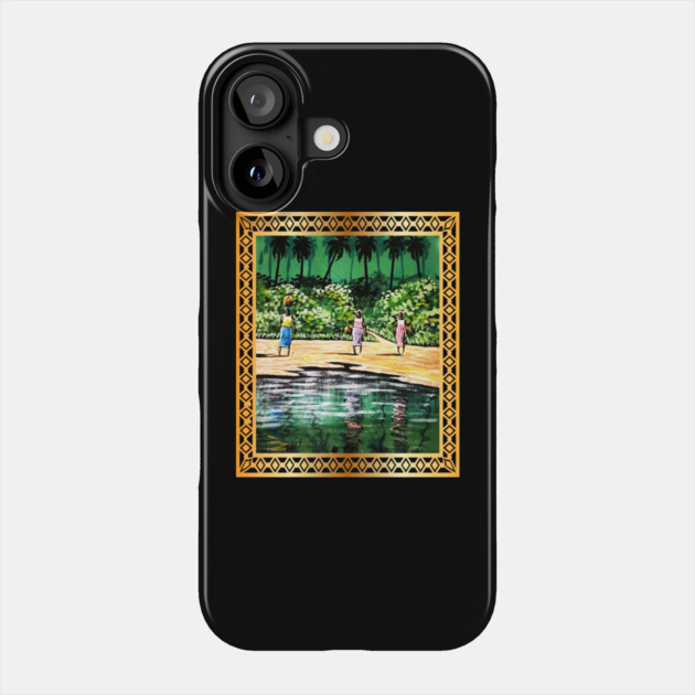 African Artwork, Forest Design Phone Case by logiamerch