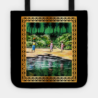 African Artwork, Forest Design Tote