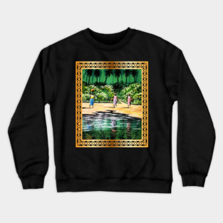 African Artwork, Forest Design Crewneck Sweatshirt