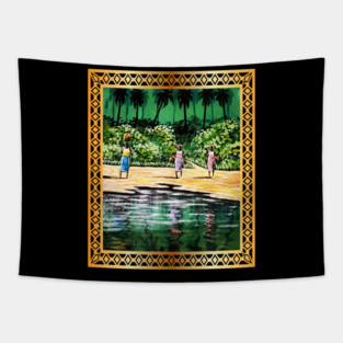 African Artwork, Forest Design Tapestry