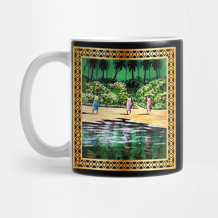 African Artwork, Forest Design Mug