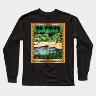African Artwork, Forest Design Long Sleeve T-Shirt