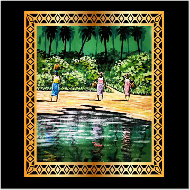 African Artwork, Forest Design Wall Art by logiamerch