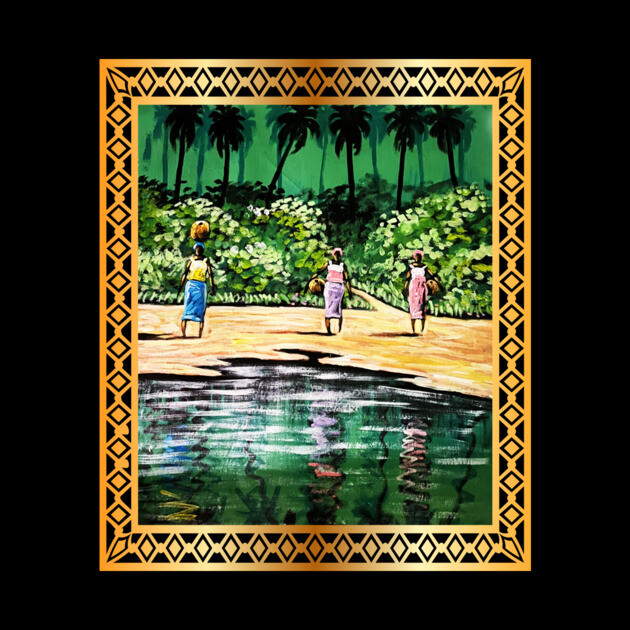 African Artwork, Forest Design by logiamerch