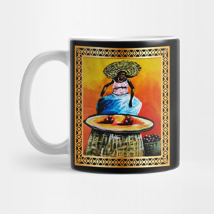 African Woman selling fruits Mug