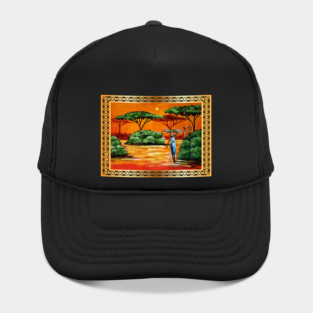 African Artwork, African Women Hat