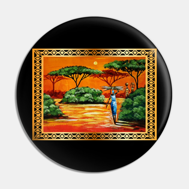 African Artwork, African Women Pin by logiamerch