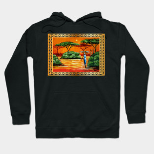 African Artwork, African Women Hoodie