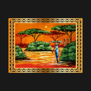 African Artwork, African Women T-Shirt