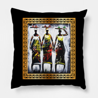 African Women, African artwork, Black History Pillow